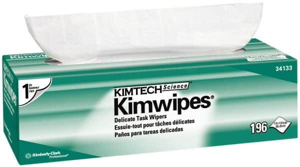 Kimtech - Dry Clean Room/Lab/Critical Task Wipes - Pop-Up, 11-3/4" x 11-3/4" Sheet Size, White - A1 Tooling