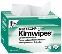 Kimtech - Dry Clean Room/Lab/Critical Task Wipes - Pop-Up, 8-3/8" x 4-3/8" Sheet Size, White - A1 Tooling