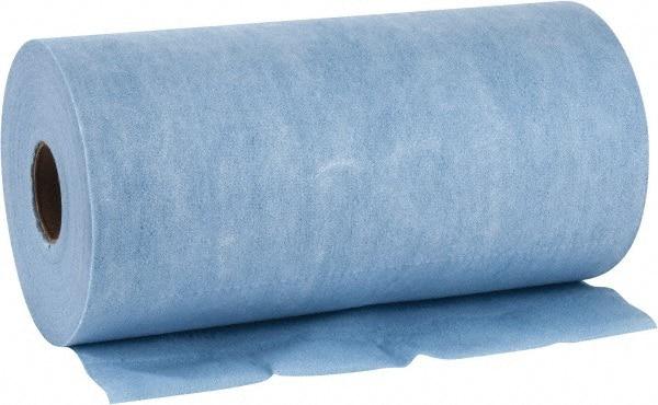 WypAll - X60 Dry Shop Towel/Industrial Wipes - Small Roll, 13-3/8" x 9-3/4" Sheet Size, Blue - A1 Tooling