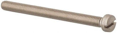 Value Collection - M5x0.80 Metric Coarse, 60mm Length Under Head Slotted Drive Machine Screw - Fillister Head, Grade 316 & A4 Stainless Steel, Uncoated, Without Washer - A1 Tooling