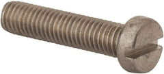 Value Collection - M8x1.25 Metric Coarse, 35mm Length Under Head Slotted Drive Machine Screw - Fillister Head, Grade 316 & A4 Stainless Steel, Uncoated, Without Washer - A1 Tooling