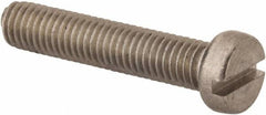 Value Collection - M8x1.25 Metric Coarse, 40mm Length Under Head Slotted Drive Machine Screw - Fillister Head, Grade 316 & A4 Stainless Steel, Uncoated, Without Washer - A1 Tooling