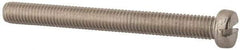 Value Collection - M8x1.25, 80mm Length Under Head Slotted Drive Machine Screw - Fillister Head, Grade 316 & A4 Stainless Steel, Uncoated, Without Washer - A1 Tooling