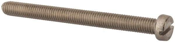 Value Collection - M8x1.25, 90mm Length Under Head Slotted Drive Machine Screw - Fillister Head, Grade 316 & A4 Stainless Steel, Uncoated, Without Washer - A1 Tooling