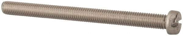 Value Collection - M8x1.25, 100mm Length Under Head Slotted Drive Machine Screw - Fillister Head, Grade 316 & A4 Stainless Steel, Uncoated, Without Washer - A1 Tooling