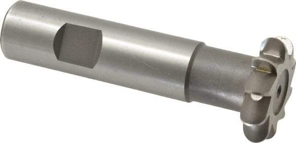 Whitney Tool Co. - 5/32" Radius, 5/16" Circle Diam, 1-5/16" Cutter Diam, Shank Connection, Convex Radius Cutter - 3/4" Shank Diam, 3-1/2" OAL, High Speed Steel, Uncoated, Profile Ground, 10 Teeth, Weldon Flat - A1 Tooling