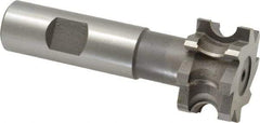 Whitney Tool Co. - 3/16" Radius, 3/8" Circle Diam, 1-3/8" Cutter Diam, 3/4" Cutting Width, Shank Connection, Concave Radius Cutter - 3/4" Shank Diam, 3-1/2" OAL, High Speed Steel, Uncoated, Profile Ground, 8 Teeth, Weldon Flat - A1 Tooling