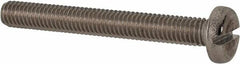 Value Collection - M6x1.00 Metric Coarse, 40mm Length Under Head Slotted Drive Machine Screw - Pan Head, Grade 316 & A4 Stainless Steel, Uncoated, Without Washer - A1 Tooling