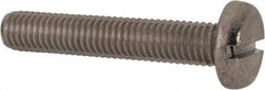 Value Collection - M8x1.25, 45mm Length Under Head Slotted Drive Machine Screw - Pan Head, Grade 316 & A4 Stainless Steel, Uncoated, Without Washer - A1 Tooling