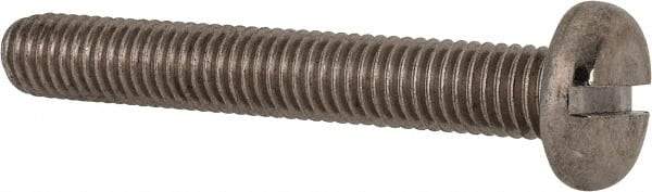 Value Collection - M8x1.25, 55mm Length Under Head Slotted Drive Machine Screw - Pan Head, Grade 316 & A4 Stainless Steel, Uncoated, Without Washer - A1 Tooling