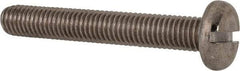 Value Collection - M8x1.25, 55mm Length Under Head Slotted Drive Machine Screw - Pan Head, Grade 316 & A4 Stainless Steel, Uncoated, Without Washer - A1 Tooling