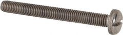 Value Collection - M8x1.25, 75mm Length Under Head Slotted Drive Machine Screw - Pan Head, Grade 316 & A4 Stainless Steel, Uncoated, Without Washer - A1 Tooling