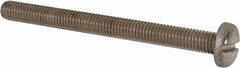 Value Collection - M8x1.25 Metric Coarse, 90mm Length Under Head Slotted Drive Machine Screw - Pan Head, Grade 316 & A4 Stainless Steel, Uncoated, Without Washer - A1 Tooling