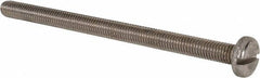 Value Collection - M8x1.25 Metric Coarse, 120mm Length Under Head Slotted Drive Machine Screw - Pan Head, Grade 316 & A4 Stainless Steel, Uncoated, Without Washer - A1 Tooling