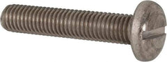 Value Collection - M10x1.50 Metric Coarse, 50mm Length Under Head Slotted Drive Machine Screw - Pan Head, Grade 316 & A4 Stainless Steel, Uncoated, Without Washer - A1 Tooling