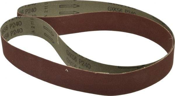 Tru-Maxx - 1-1/2" Wide x 60" OAL, 240 Grit, Aluminum Oxide Abrasive Belt - Aluminum Oxide, Very Fine, Coated - A1 Tooling