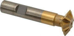 Whitney Tool Co. - 1° 1" Cut Diam, 5/16" Cut Width, 1/2" Shank, Carbide-Tipped Double-Angle Cutter - A1 Tooling