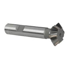 Whitney Tool Co. - 1° 1" Cut Diam, 3/8" Cut Width, 1/2" Shank, Carbide-Tipped Double-Angle Cutter - A1 Tooling