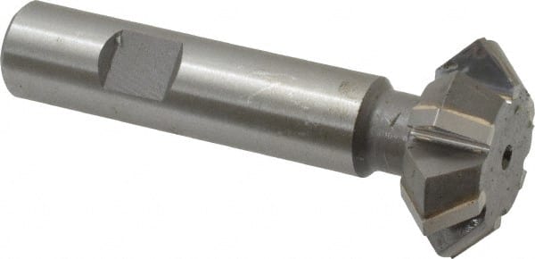 Whitney Tool Co. - 1-3/8° 1-3/8" Cut Diam, 1/2" Cut Width, 5/8" Shank, Carbide-Tipped Double-Angle Cutter - A1 Tooling