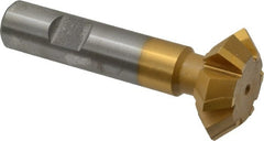 Whitney Tool Co. - 1-3/8° 1-3/8" Cut Diam, 1/2" Cut Width, 5/8" Shank, Carbide-Tipped Double-Angle Cutter - A1 Tooling