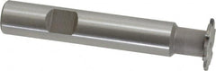 Whitney Tool Co. - 1/32" Radius, 1/16" Circle Diam, 3/4" Cutter Diam, Shank Connection, Convex Radius Cutter - 1/2" Shank Diam, 3" OAL, Carbide-Tipped, Uncoated, Profile Ground, 6 Teeth, Weldon Flat - A1 Tooling