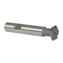 Whitney Tool Co. - 1/16" Radius, 1/8" Circle Diam, 3/4" Cutter Diam, Shank Connection, Convex Radius Cutter - 1/2" Shank Diam, 3" OAL, Carbide-Tipped, Uncoated, Profile Ground, 6 Teeth, Weldon Flat - A1 Tooling