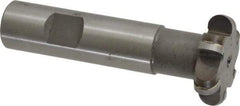 Whitney Tool Co. - 3/16" Radius, 3/8" Circle Diam, 1-3/8" Cutter Diam, Shank Connection, Convex Radius Cutter - 3/4" Shank Diam, 3-1/2" OAL, Carbide-Tipped, Uncoated, Profile Ground, 6 Teeth, Weldon Flat - A1 Tooling