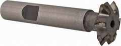 Whitney Tool Co. - 3/4" Diam x 5/16" Width of Cut, 60° Included Angle, Shank Connection, Carbide Tipped Single Angle Cutter - 3/8" Shank Diam, 2-1/8" Overall Length, Right Hand Cut, Uncoated - A1 Tooling