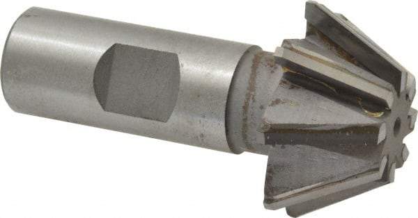 Whitney Tool Co. - 1-1/2" Diam x 5/8" Width of Cut, 60° Included Angle, Shank Connection, Carbide Tipped Single Angle Cutter - 3/4" Shank Diam, 2-3/4" Overall Length, Right Hand Cut, Uncoated - A1 Tooling