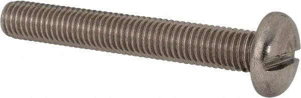 Value Collection - M10x1.50 Metric Coarse, 70mm Length Under Head Slotted Drive Machine Screw - Pan Head, Grade 316 & A4 Stainless Steel, Uncoated, Without Washer - A1 Tooling