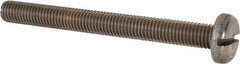 Value Collection - M10x1.50 Metric Coarse, 100mm Length Under Head Slotted Drive Machine Screw - Pan Head, Grade 316 & A4 Stainless Steel, Uncoated, Without Washer - A1 Tooling