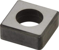 Made in USA - 1/2" Inscribed Circle, Square Shim for Indexables - Carbide, 3/16" Thick, ISSN Shim Style, Negative Rake - A1 Tooling