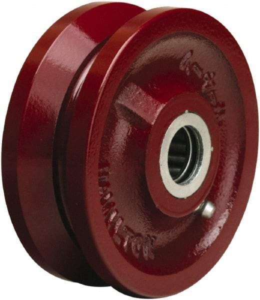 Hamilton - 4 Inch Diameter x 1-1/2 Inch Wide, Cast Iron Caster Wheel - 600 Lb. Capacity, 1-3/4 Inch Hub Length, 5/8 Inch Axle Diameter, Straight Roller Bearing - A1 Tooling