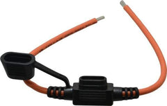 Ferraz Shawmut - 30 Amp AF2 Black Automotive Fuse Holder - 32 Volt, Orange #12 Wire - A1 Tooling