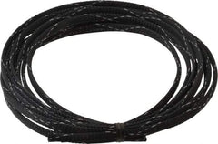 Techflex - Black/White Braided Expandable Cable Sleeve - 10' Coil Length, -103 to 257°F - A1 Tooling