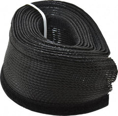 Techflex - Black Braided Cable Sleeve - 10' Coil Length, -103 to 257°F - A1 Tooling