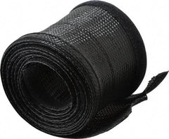 Techflex - Black Braided Cable Sleeve - 10' Coil Length, -103 to 257°F - A1 Tooling