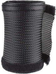 Techflex - Black Braided Cable Sleeve - 3' Coil Length, -103 to 257°F - A1 Tooling