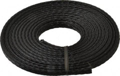 Techflex - Black Braided Expandable Cable Sleeve - 10' Coil Length, -103 to 257°F - A1 Tooling