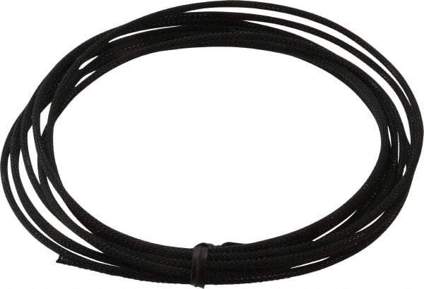 Techflex - Black Braided Expandable Cable Sleeve - 10' Coil Length, -103 to 257°F - A1 Tooling