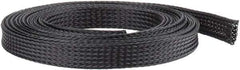 Techflex - Black Braided Expandable Cable Sleeve - 10' Coil Length, -103 to 257°F - A1 Tooling