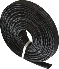 Techflex - Black Braided Expandable Cable Sleeve - 10' Coil Length, -103 to 257°F - A1 Tooling