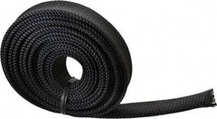 Techflex - Black Braided Expandable Cable Sleeve - 10' Coil Length, -103 to 257°F - A1 Tooling