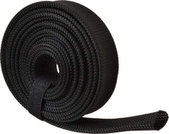 Techflex - Black Braided Expandable Cable Sleeve - 10' Coil Length, -103 to 257°F - A1 Tooling