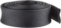 Techflex - Black Braided Expandable Cable Sleeve - 10' Coil Length, -103 to 257°F - A1 Tooling