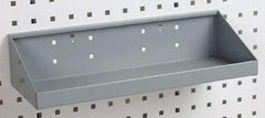 Triton - 18" Long LocBoard Shelf Pegboard Hook - 6-11/16" Projection, Steel - A1 Tooling