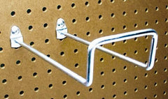 Triton - 2-3/4" ID, 1/4" Diam, 8" Long Double Closed End Loop Pegboard Hook - 8-5/8" Projection, 80° Bend, 2" Bend Length, Steel - A1 Tooling