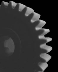 Made in USA - 48 Pitch, 3/4" Pitch Diam, 0.792" OD, 36 Tooth Spur Gear - 1/8" Face Width, 3/16" Bore Diam, 35/64" Hub Diam, 20° Pressure Angle, Acetal - A1 Tooling