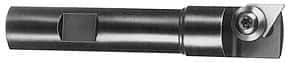 APT - 9/16" Cut Diam, 1/2" Shank Diam, 3" OAL, Indexable Square Shoulder End Mill - TPG 221, TPG 222, TPG 223 Inserts, Weldon Shank, 90° Lead Angle, Series Tri-Dex - A1 Tooling