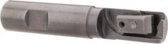 APT - 3/4" Cut Diam, 0.65" Max Depth of Cut, 3/4" Shank Diam, 3-7/8" OAL, Indexable Square Shoulder End Mill - TPC 32..., TPG 32., TPU 32. Inserts, Weldon Shank, 90° Lead Angle, Series Tri-Dex - A1 Tooling